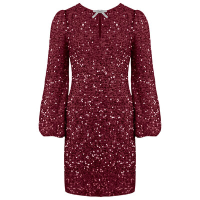JAIMY Aniyah sequin dress bordeaux