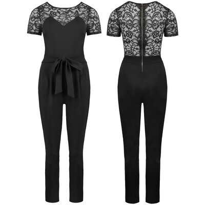 JAIMY Nova lace jumpsuit black
