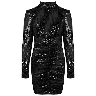 JAIMY Dubai sequin dress black
