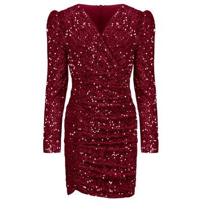 JAIMY Lucia sequin dress bordeaux