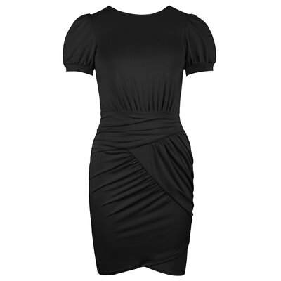 JAIMY Galilea ruched travel dress black