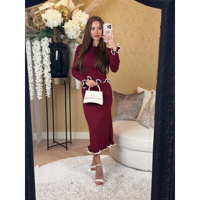 JAIMY lily knitwear skirt midi bordeaux