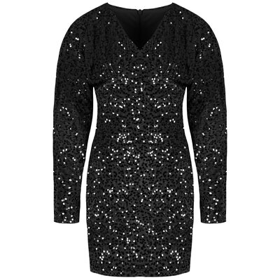 JAIMY Rory sequin dress black