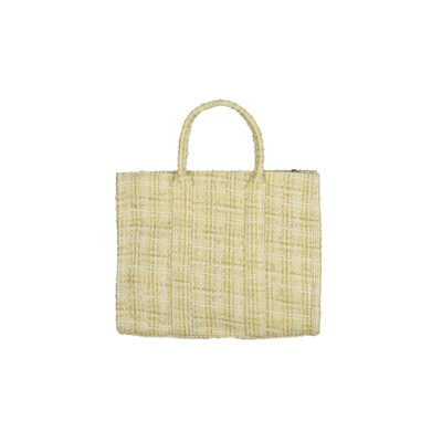 JAIMY Tweed tote bag yellow