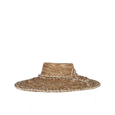 JAIMY Adore straw sun hat white