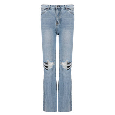 JAIMY Froukje distressed wide leg jeans blue
