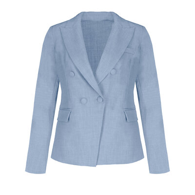 JAIMY Kiani  linnen look blazer blue