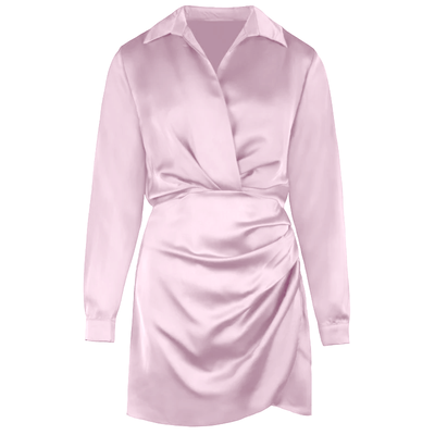 JAIMY Meghan satin dress light pink