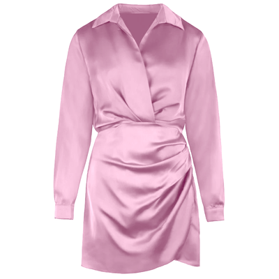 JAIMY Meghan satin dress dark pink