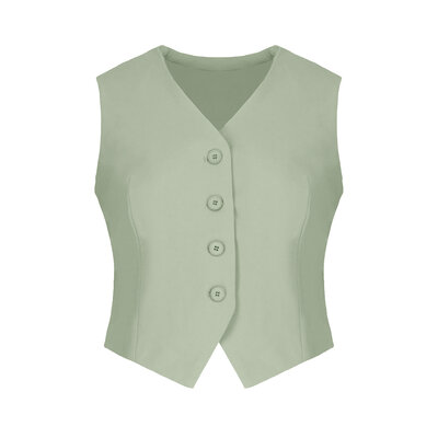 JAIMY Hadlee gilet sage green