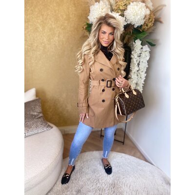 JAIMY Fabienne soft trenchcoat camel
