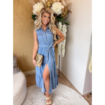 JAIMY Nicole denim cotton dress jeans blue