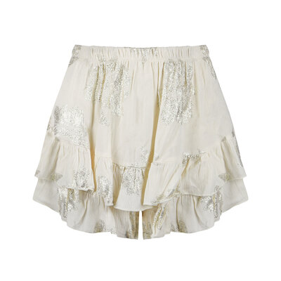 JAIMY Kenna metallic print skort creme