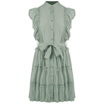 JAIMY Ariah embroidery dress green