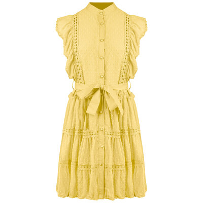 JAIMY Ariah embroidery dress yellow