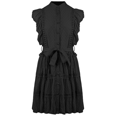 JAIMY Ariah embroidery dress black