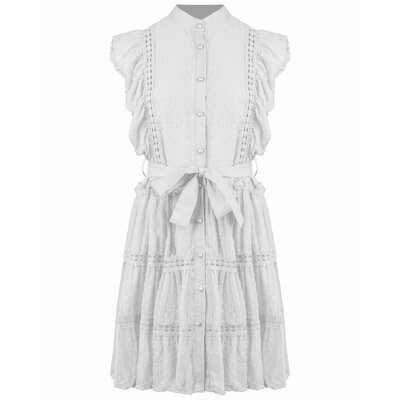 JAIMY Ariah embroidery dress white