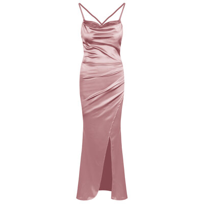 JAIMY Amalia silk maxi dress rose