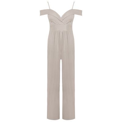 JAIMY Jazmin off shoulder jumpsuit beige