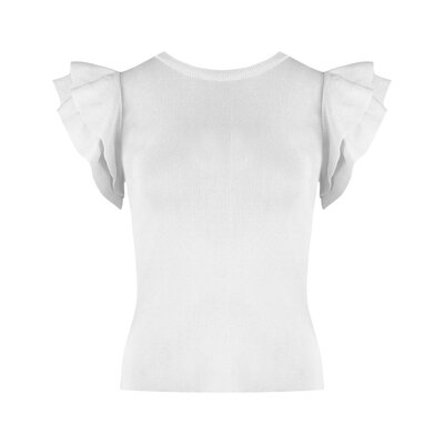 JAIMY Mckinley ruffle top white