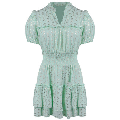JAIMY Malaya metallic detail dress mint