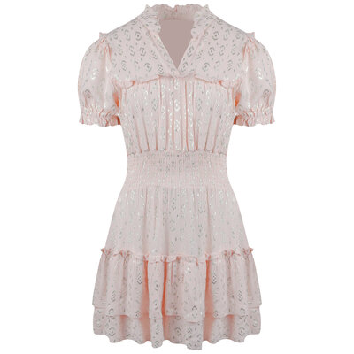 JAIMY Malaya metallic detail dress pink