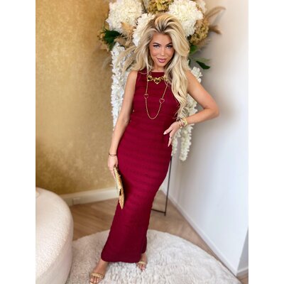 JAIMY Laureen maxi dress bordeaux