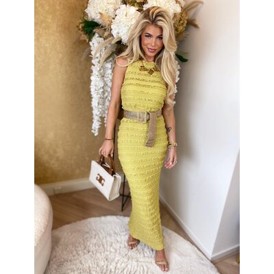 JAIMY Laureen maxi dress pistache