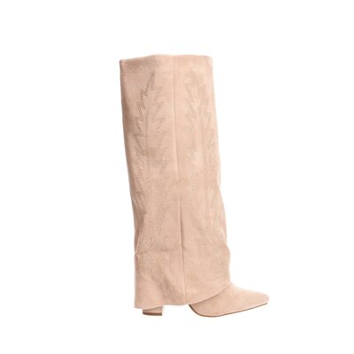 JAIMY Danthe diamond cowboy boots beige