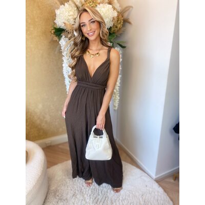 JAIMY Leonorah linnen multiple ways jumpsuit brown