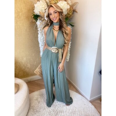 JAIMY Leonorah linnen multiple ways jumpsuit dark mint