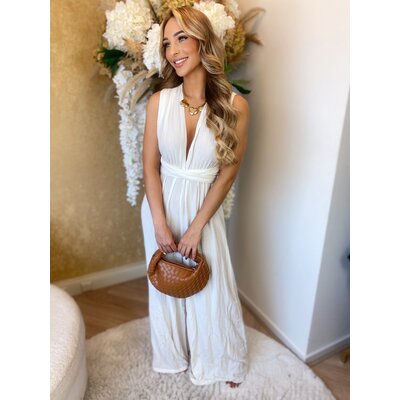 JAIMY Leonorah linnen multiple ways jumpsuit white