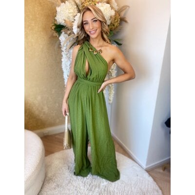 JAIMY Leonorah linnen multiple ways jumpsuit green