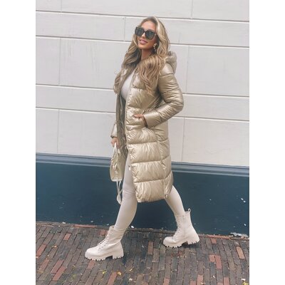 JAIMY Jolie puffer jacket metallic gold