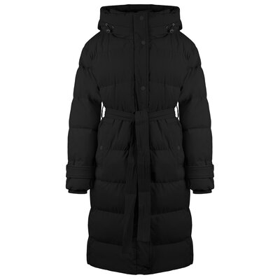 JAIMY Khloe belted puffer jacket black