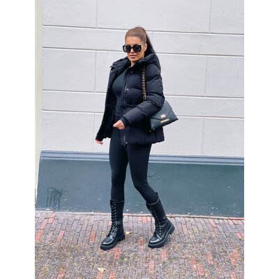 JAIMY Thom short puffer jacket black