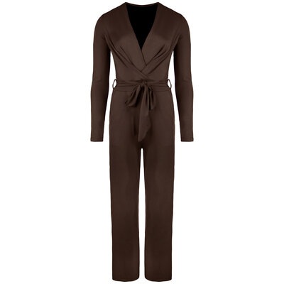 JAIMY Aubree travel jumpsuit brown