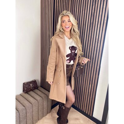 JAIMY Jolijn mantel coat camel