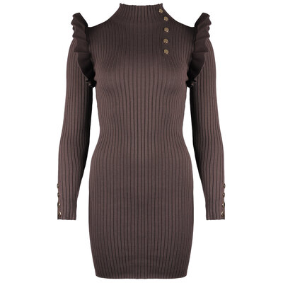JAIMY Kenzie knitwear dress brown
