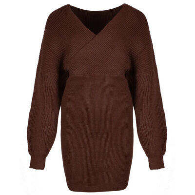 JAIMY Paris knitwear dress chocolate brown