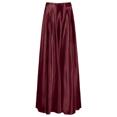 JAIMY Karter satin maxi skirt bordeaux