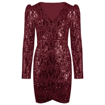 JAIMY Nori sequin dress bordeaux