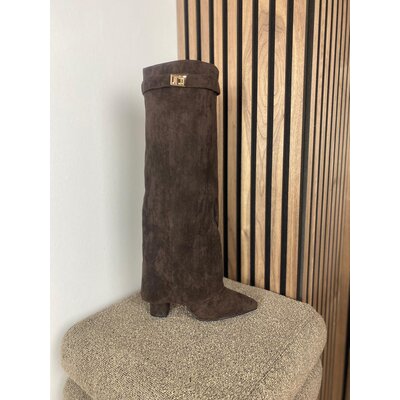 JAIMY Nona suede boots chocolate