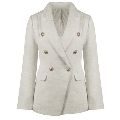 JAIMY Malia tweed blazer creme