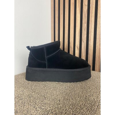 JAIMY Winter platform booties- real leather black