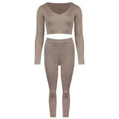 JAIMY Kallie comfy set taupe