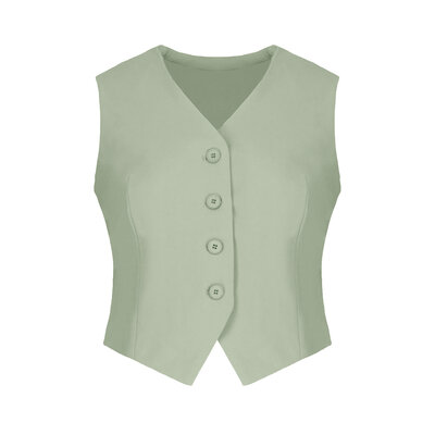 JAIMY Hadlee gilet sage green