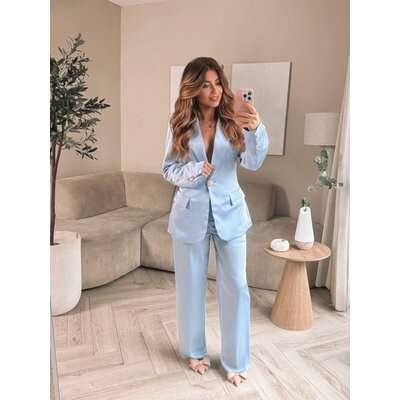 JAIMY Bellora silk pantalon light blue