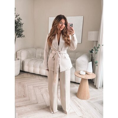 JAIMY Dhanee silk pantalon beige