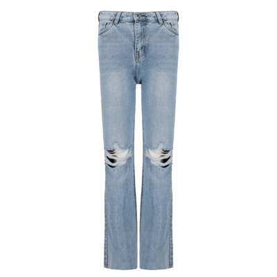 JAIMY Froukje distressed wide leg jeans blue